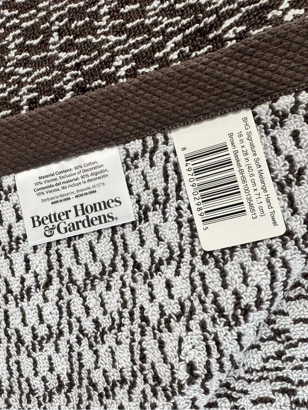Better Homes & Gardens Signature Soft Cotton Melange 6-pc Bath Towel Set Brown